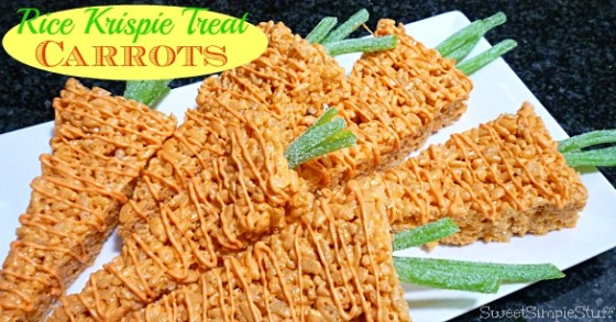Rice Krispie Treat Carrots by SweetSimpleStuff